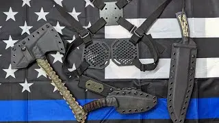 Custom Kydex Sheaths, Tomahawk Mask & SHOULDER HARNESS!!!