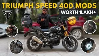 How I modified my Triumph Speed 400 into a Beast of worth 5 Lakhs 🤯🤑