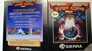 Kings Quest 3 - Box Art and Look Inside Classic Sierra RPG PC Game RARE (Grey Box)
