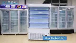 Supermarket Stores Multi-decks Open Display Chiller For Vegetable Fruits Daily products