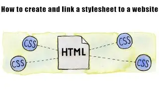 How to create and link a stylesheet to a website.