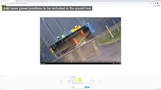How to create a guard tour with preset positions