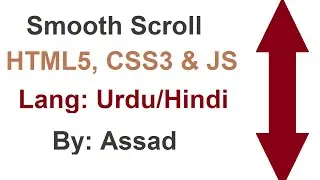 Smooth Scroll Lesson HTML, CSS and JavaScript (Urdu/Hindi)