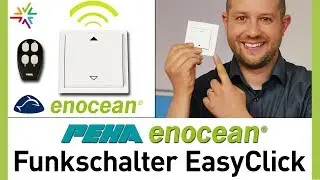PEHA EnOcean Funkschalter EasyClick - Wandsender ohne Batterie und Kabel
