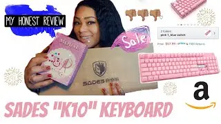 Sades K10 Full Pink Gaming Keyboard Review!!
