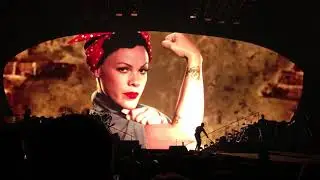Pink - Equality message video - P!NK Beautiful Trauma Tour - Indianapolis March 17, 2018