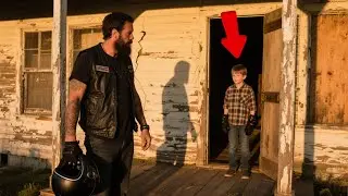 No One Knew Why the Biker Kept Visiting That Abandoned House — Until a Child Opened the Door