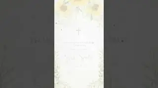#shorts  Sunflowers Baptism Video invitation PREMIUM EDITION
