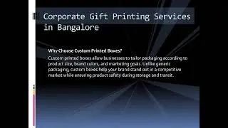 Custom Boxes Printing