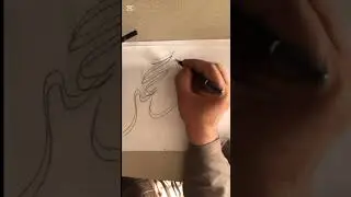 How to write Muhammad (SAW) in Arabic Calligraphy dewani and sulus | Double #shorts #drawing #art