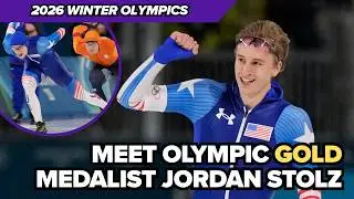 Jordan Stolz wins Olympic gold as his rise reshapes speed skating | INTERVIEW