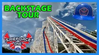 BACKSTAGE TOUR! ArieForce One Construction Update #20 - Fun Spot Atlanta RMC Hybrid Coaster