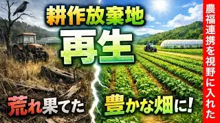 【耕作放棄地再生】草だらけの土地が畑になるまで｜耕作放棄地再生 完全版景観と獣害を守る。地域貢献にも