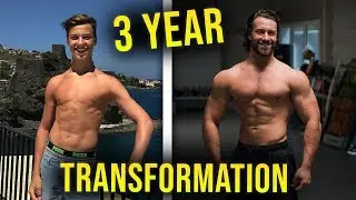 3 year natural body transformation - 18y/o