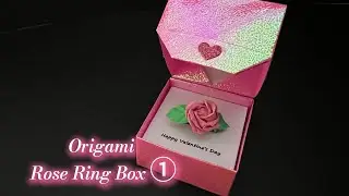 💌 Romantic Origami Rose Ring Case