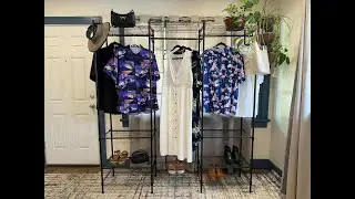 Highly customizable garment rack will is storage galore!