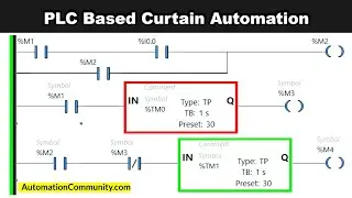 Ladder Logic Exercises - PLC Based Curtain Automation