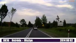 droga krajowa DK16 - Ostróda - Olsztyn