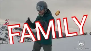 family snowboarding day