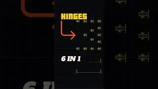 Hinges Dynamic Block  #autocad #millwork  #autocadblocks