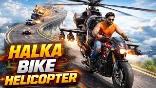 Halka Bike Helicopter Game 🚁🏍️ | Sky Road Extreme Stunts