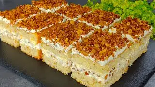 Секретный рецепт самого вкусного орехового пирога! Торт за 15 минут!!!