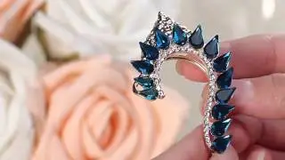 Punk Crystal Statement Ear Wrap Cuff Earring