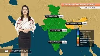 Monsoon Forecast for Sep 20, 2018: Monsoon rains in Odisha, West Bengal, Karnataka