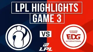 IG vs EDG Highlights Game 3 | LPL 2025 Split 3 Playoffs | Invictus Gaming vs EDward Gaming