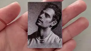Drawing Mini Portrait with Ballpoint Pen