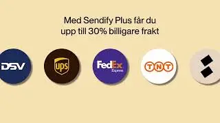 Frakta 30% billigare med Sendify Plus