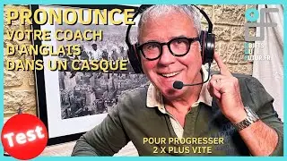PRONOUNCE est une METHODE glissée dans un casque pour apprendre l'ANGLAIS 2 FOIS PLUS VITE