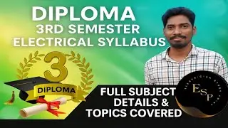 ⚡ Diploma 3rd Semester Electrical Syllabus | Full Subject Details & Topics Covered