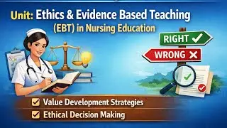 Value development strategies | ethical decision making | bsc nursing 5th semester CET unit 8th