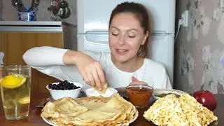 Мукбанг/ Блины/ Чак-чак/ не АСМР/ Mukbang/ Crepes/ Chuk-chuk/ not ASMR