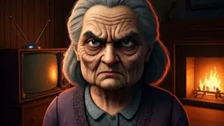 GAMEPLAY OF GRUMPY GRANNY IN ROBLOX.