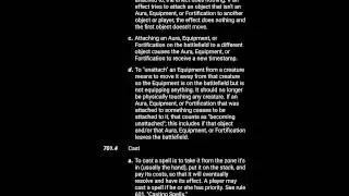 New Feature: MTG Rules