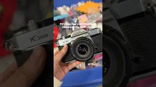 I found a vintage Pentax K1000 camera at the thrift store!
