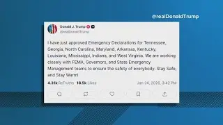 President Trump approves emergency declaration for Louisiana as severe winter storm threatens 230M n