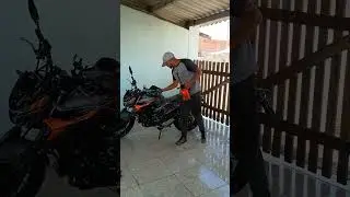 Banho antes de pegar estrada 