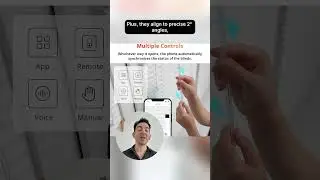 Motorized Smart Blinds - Bluetooth Remote Control, Solar Powered #shorts #amazon #blinds #curtains