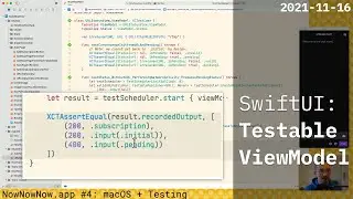 Testable async ViewModel &ndash; SwiftUI &ndash; 2021-11-16