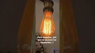 Por que se mueven los filamentos..? #luz #tierra #filamentos  #expertos