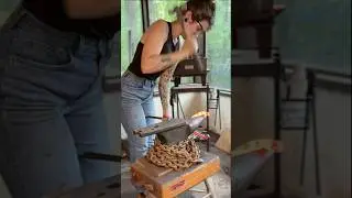 Forge welded bar shoes💅 #Blacksmith#forge#farrier#horseshoe#horse#forging#smallbusiness#satisfying