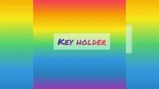 Clay key holder on old cd