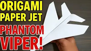Paper Shadow Viper Jet ✈️ Fastest & Coolest Paper Plane Tutorial! - Aadrit's Origami