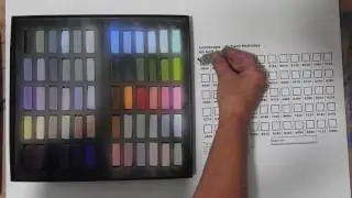 Making a colour chart - Pastel painting course 33