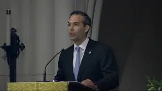 George P. Bush remembers 'Gampy' at funeral