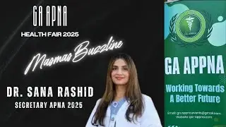 Dr. Sana, Secretary of GA-APPNA 2025 #health #motivation