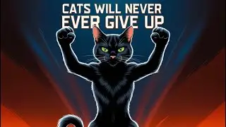 CATS WILL NEVER EVER GIVE UP